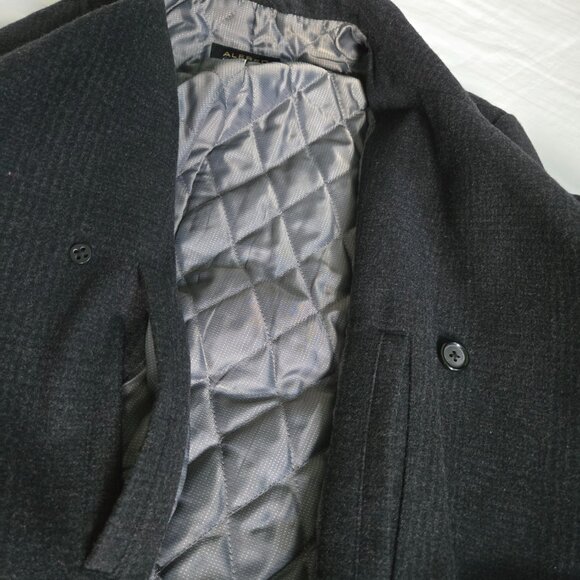 Elegant Men Wool Blend Jacket / Pea Coat - Size M - Charcoal - Perfect Condition - Picture 5 of 16